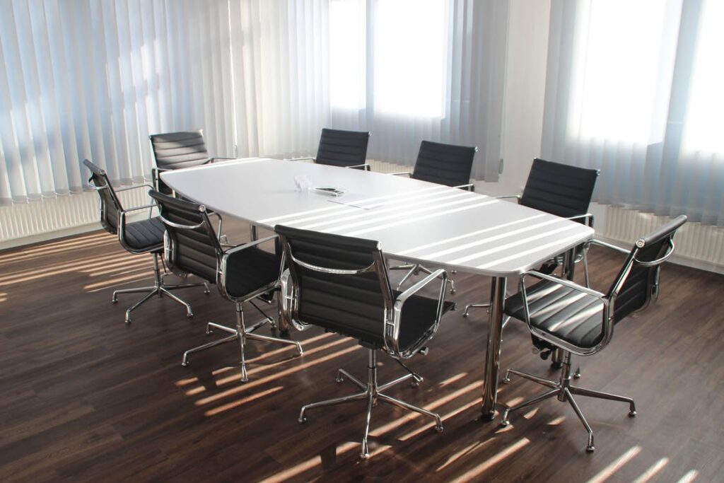 Conference room office cleaning for London corporate premises